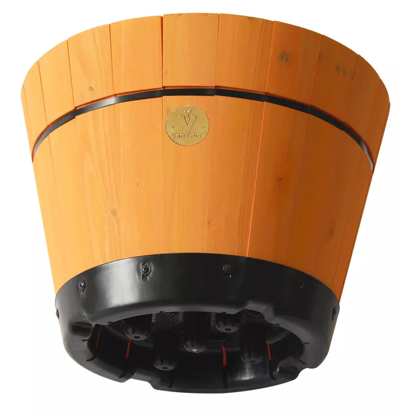 VEGTRUG MEDIUM BARREL GARDEN PLANTER - PEACH - Like New