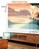 CIBEST MINI PROJECTOR 2025 UPGRADED 1080P, 15000 LUX, CIBEST-W13 - WHITE - Like New