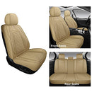 TAPHA EXECUTIVE LEATHERETTE CAR SEAT COVER & CUSHION, UNIVERSAL - BEIGE - Like New
