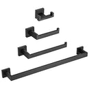 4-Piece Brushed Gold Bathroom Hardware Accessories Set, Lava Odoro Towel Bar - Like New