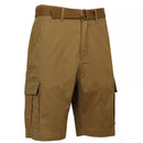 GALAXY BY HARVIC MEN'S RIPSTOP CARGO SHORTS WITH BELT - SIZE: MEN 34 - TEA BROWN - Brand New