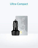 ANKER CAR CHARGER, QUICK CHARGE 3.0 39W DUAL USB DC 5V 3A / 9V 2A A2225 - BLACK - Like New