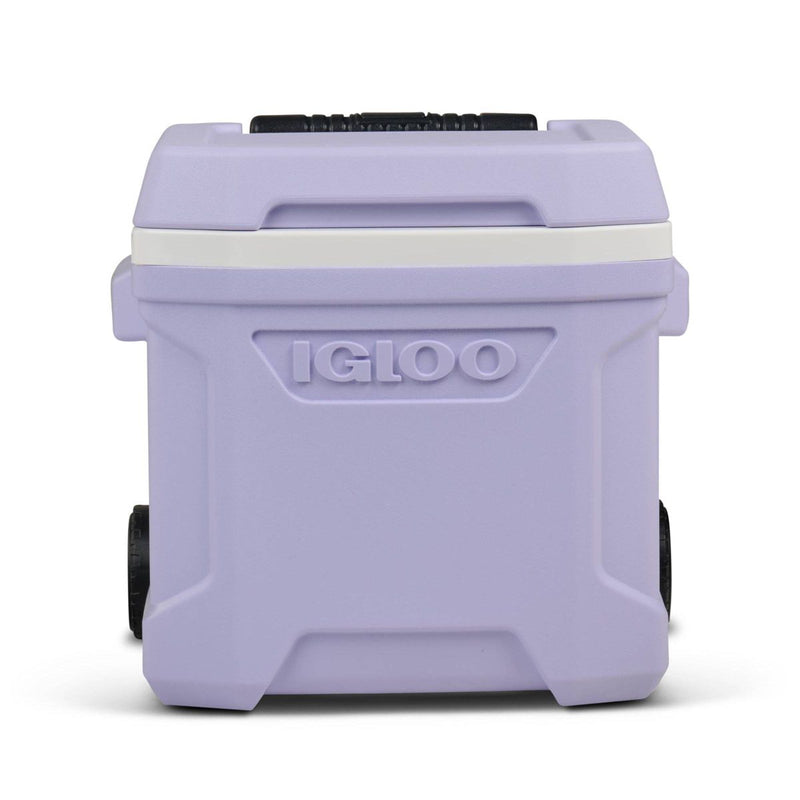 IGLOO PROFILE 24 CANS/16QT ROLLING COOLER - - LILAC BREEZE - Like New