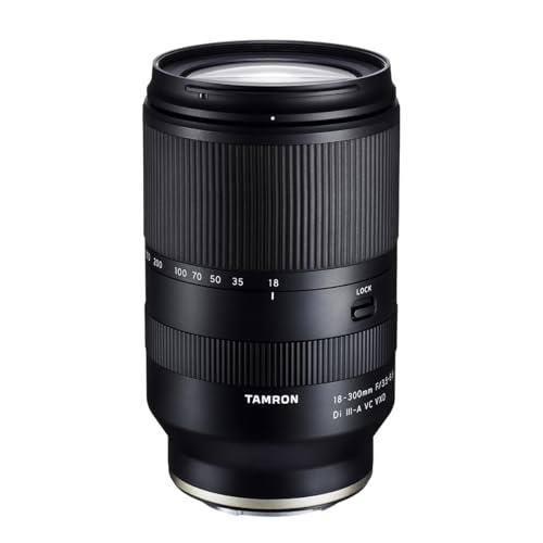 TAMRON 18-300MM F/3.5-6.3 DI III-A VC VXD LENS FOR SONY E APS-C MIRRORLESS BLACK - Like New