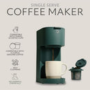 WILLOW K-CUP COFFEE MAKER, SINGLE SERVE COFFEE MAKER WITH 6 TO 12OZ BREW - GREEN - Like New