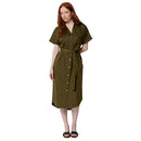 AMAZON ESSENTIALS WOMEN'S RELAXED-FIT DRESS BELT SIZE : XL DEEP BROWN - Brand New