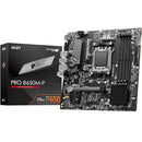 MSI PRO MOTHERBOARD, MICRO-ATX, AM5, D5, 2.5G LAN, B650M-P, BLACK - Like New