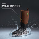 B07TMMLJJ7 - TIDEWE Rubber Neoprene Boots for Men and Women, Brown,M8/W9 - Brand New