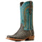 10046998 ARIAT MEN'S WESTERN BOOT EE WIDE 7.5 M CHARCOAL/BLUE GLORY - Like New