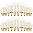 GoBright 24-Pack Dimmable E12 Candelabra Light Bulbs 60 Watt Equivalent - Like New