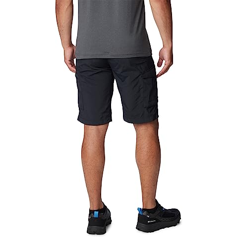 AM4084-010 COLUMBIA MEN'S SILVER RIDGE CARGO SHORT 32W X 10L - BLACK - Brand New