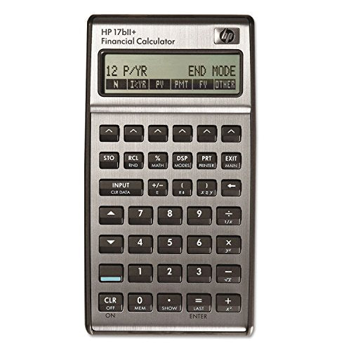 HP 17BIIPLUS 17bII+ Financial Calculator, 22-Digit LCD Silver New