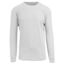 GALAXY BY HARVIC MEN'S LONG SLEEVE THERMAL SHIRT - SIZE: MEN L - WHITE - Like New