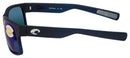 Costa Del Mar Half Moon 125mm Polarized Rectangular Bahama Blue Fade/Blue Mirror - Like New