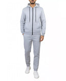 BLU ROCK NEW YORK HOODIE JOGGER SWEATPANTS 2-PIECE - SIZE: M - HEATHER GRAY - Brand New