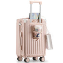 TIYFIY 20" Carry-On Luggage/360° Spinner Wheel/TSA Lock Cup Holder - Pink - Brand New