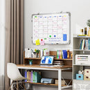 POLEGAS LARGE DRY ERASE CALENDAR WHITEBOARD MAGNETIC WHITE BOARD - WHITE - Like New