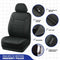 SKECHERS MEMORY FOAM CAR SEAT COVERS, LYCRA, FRONT SEAT PROTECTOR AIRBAG - BLACK - Like New