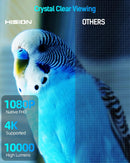 HISION Projector 4K WiFi Bluetooth Outdoor Projectors 1080P Native HI-06 - Black - Like New