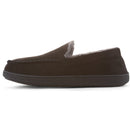 FLOOPI MEN’S CLASSIC MICROSUEDE MOCCASIN SLIPPER SIZE 11-12 - MEN L - BLACK - Like New