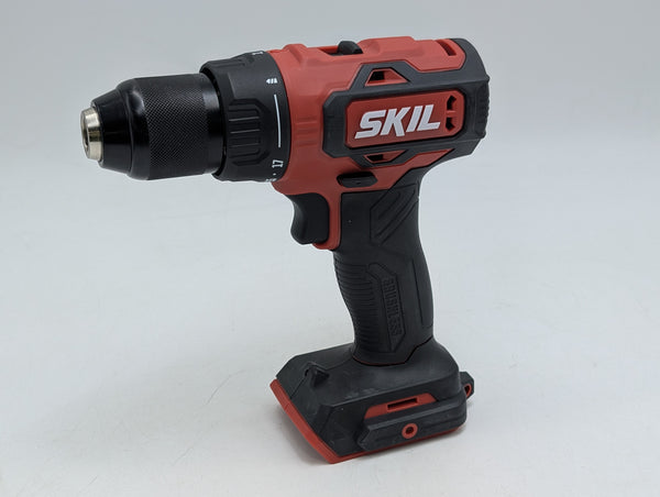 SKIL PWR CORE 20 BRUSHLESS 20V 1/2 INCH DRILL DRIVER TOOL ONLY - RED/BLACK - Like New