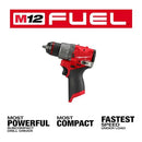 MILWAUKEE M12 FUEL 1/2 IN. DRILL/DRIVER FOR MILWAUKEE TOOL 3403-20 RED - Like New