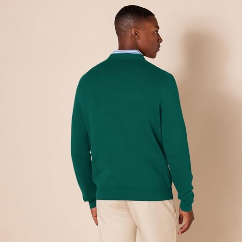 AMAZON ESSENTIALS MEN'S V-NECK PULLOVER SWEATER SIZE: MEN XL - DARK GREEN - Brand New