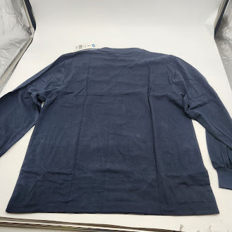 ACTION THREAD APARREL LIGHTWEIGHT LONG SLEEVE TEE SWEATER - SIZE: MEN M - NAVY - Brand New