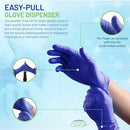 Powder CUVUR Free Nitrile Gloves Medical Heavy Duty Size L 900Count Blue - Brand New