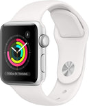 Apple Watch Series 3 GPS 42mm Silver Aluminum Case with White Band - Like New