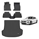 AIPOIL® Floor Mats Custom for Kia Stinger AWD Models 2018-2024 TPE - Black - Like New