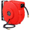 ReelWorks Air Hose Reel Retractable 1/4" Inch x 65’ Foot GUR016 - RED/BLACK Like New