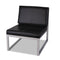 ALERA ALE ISPARA SERIES ARMLESS CUBE CHAIR BLACK/SILVER ALE-RL8319CS - Like New