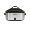 HAMILTON BEACH ROASTER OVEN 22QT SLOW COOKER & TURKEY ROASTER, 1450W, BLACK - Like New