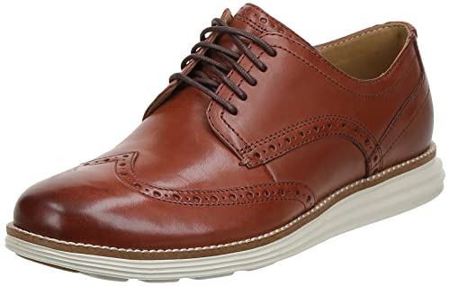 C26471 MEN'S COLE HAAN ORIGINAL GRAND SHORTWING OXFORD WOODBURY IVORY SIZE 10 - Like New
