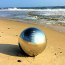 Whole House Worlds Crosby Street Stainless Steel Gazing Ball 13 3/4 Inches - NEW - Brand New
