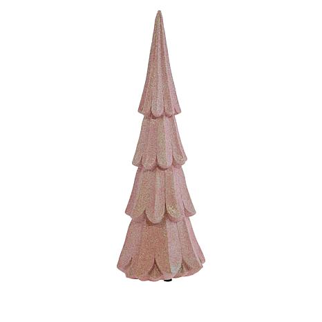 AUGUST & LEO GLITTER XMAS TREE - LIGHT PINK - Brand New