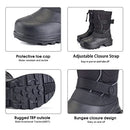 SILENTCARE MEN'S INSULATED WATERPROOF WINTER WARM HEAVY DUTY BOOTS, SIZE 8 BLACK - Brand New