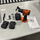 PARRIOR 20V CORDLESS IMPACT DRILL - ORANGE/BLACK - Like New