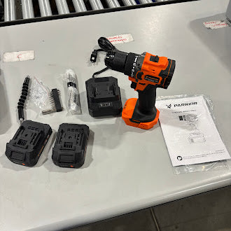 PARRIOR 20V CORDLESS IMPACT DRILL - ORANGE/BLACK - Like New