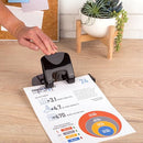SWINGLINE SMARTTOUCH 2-HOLE PUNCH LOW FORCE 20 SHEETS 74135 - BLACK/GRAY - Like New