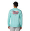COLUMBIA MEN'S TERMINAL TACKLE PFG FINS & STRIPES LONG SLEEVE GULF/BLACK S - Brand New