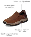 204810 Skechers Men's Respected - Elgin Hands Free Slip-in, Brown, 9.5 - Brand New