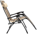 Amazon Basics Outdoor Padded Zero Gravity Folding Lounge Chair Pack of 2 - Beige - Like New