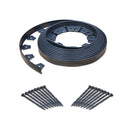 EASYFLEX 40-FT X 1.5" NO-DIG BLACK PLASTIC LANDSCAPE EDGING ROLL STAKES - BLACK - Brand New