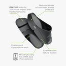 OOFOS OOAHH RECOVERY SLIDE SIZE: MEN 8 WOMEN 10 BLACK - Brand New