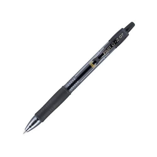 PILOT G2 PREMIUM GEL ROLLER PENS 0.7 POINT SMOOTH PENS BLACK PACK OF 12 BLACK - Brand New