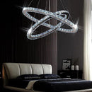 Modern Crystal Chandeliers Oval 2 Rings Pendant Lighting Light Fixtures - Brand New