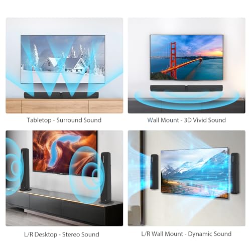 ASSISTRUST SOUND BAR 90W Sound Bar Smart TV Bluetooth Soundbar KY-2023 - Black - Like New