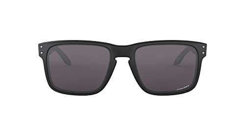 OAKLEY MEN'S OO9102 HOLBROOK SQUARE SUNGLASSES - MATTE BLACK/PRIZM GRAY - Like New
